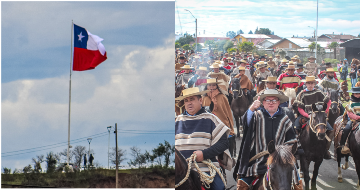 Negrete da inicio al Mes Patrio con izamiento de la bandera nacional más grande de la provincia y multitudinaria cabalgata a la chilena