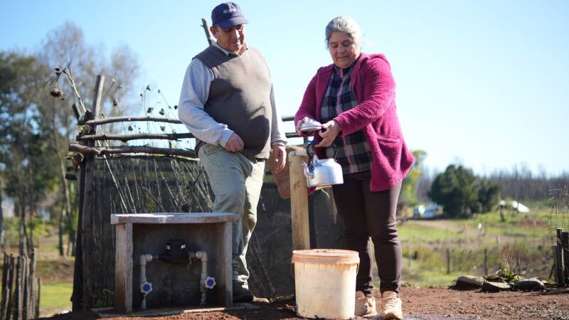 El proyecto que entrega agua a comunidades mapuches del sur